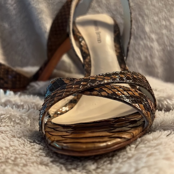 ALEXANDRE BIRMAN Whiskey Brown Heels - Picture 3 of 12